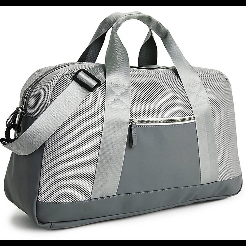 NWOT DSW Grey Mesh Weekender Duffle Bag